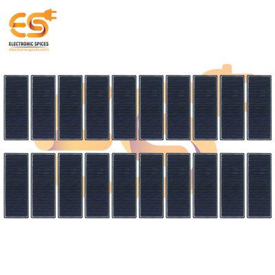 106mm x 40mm 6V 80mAh Rectangle Shape Polycrystalline Mini Epoxy Solar Panel Pack of 50